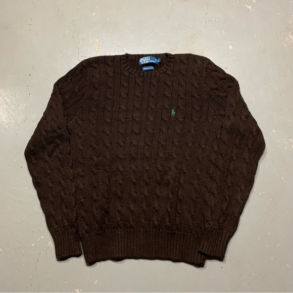 Vintage Brown Ralph Lauren Knitted Sweater - Picture 4 of 7